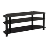 ACE TV Glass Rack - Black (1200W X 400D X 508H) Unclassified Tauris