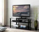 ACE TV Glass Rack - Black (1200W X 400D X 508H) Unclassified Tauris