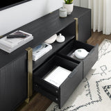 Capri TV Cabinet - BLK / GOLD Unclassified Criterion 