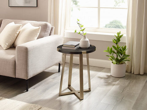 CAPRI End Table - Black and gold Unclassified Criterion 