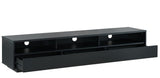 Suave1800 Lowline Cabinet - Black (1800W X 400D X 365H)