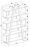 Banksia A Frame Bookcase - Oak and White Unclassified Criterion 