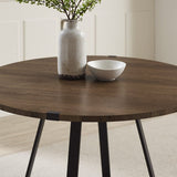 Capri Round Dining Table - Dark Oak Unclassified Criterion 