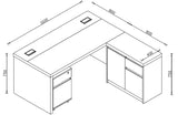 Sophie 3-Piece Desk - Oak Unclassified Criterion 