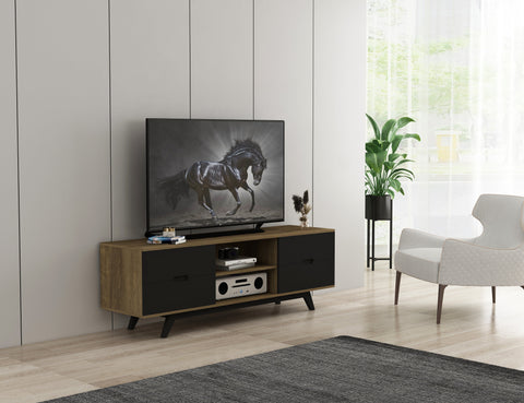 Nova1500 TV Cabinet - Dark Oak (1500W X 400D X 500H) Unclassified Tauris 
