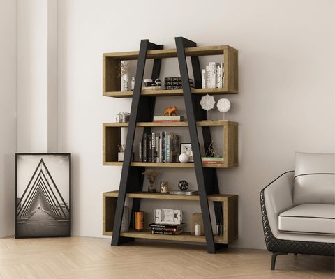 Banksia A Frame Bookcase - DARK OAK Unclassified Criterion 